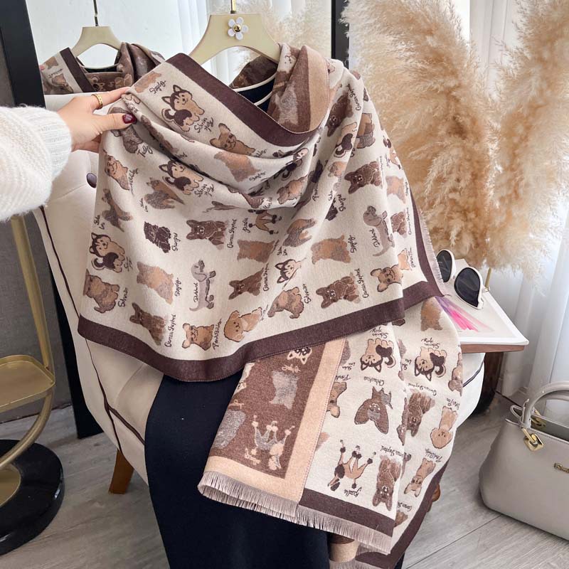 shawl دافئ سميك للكلاب