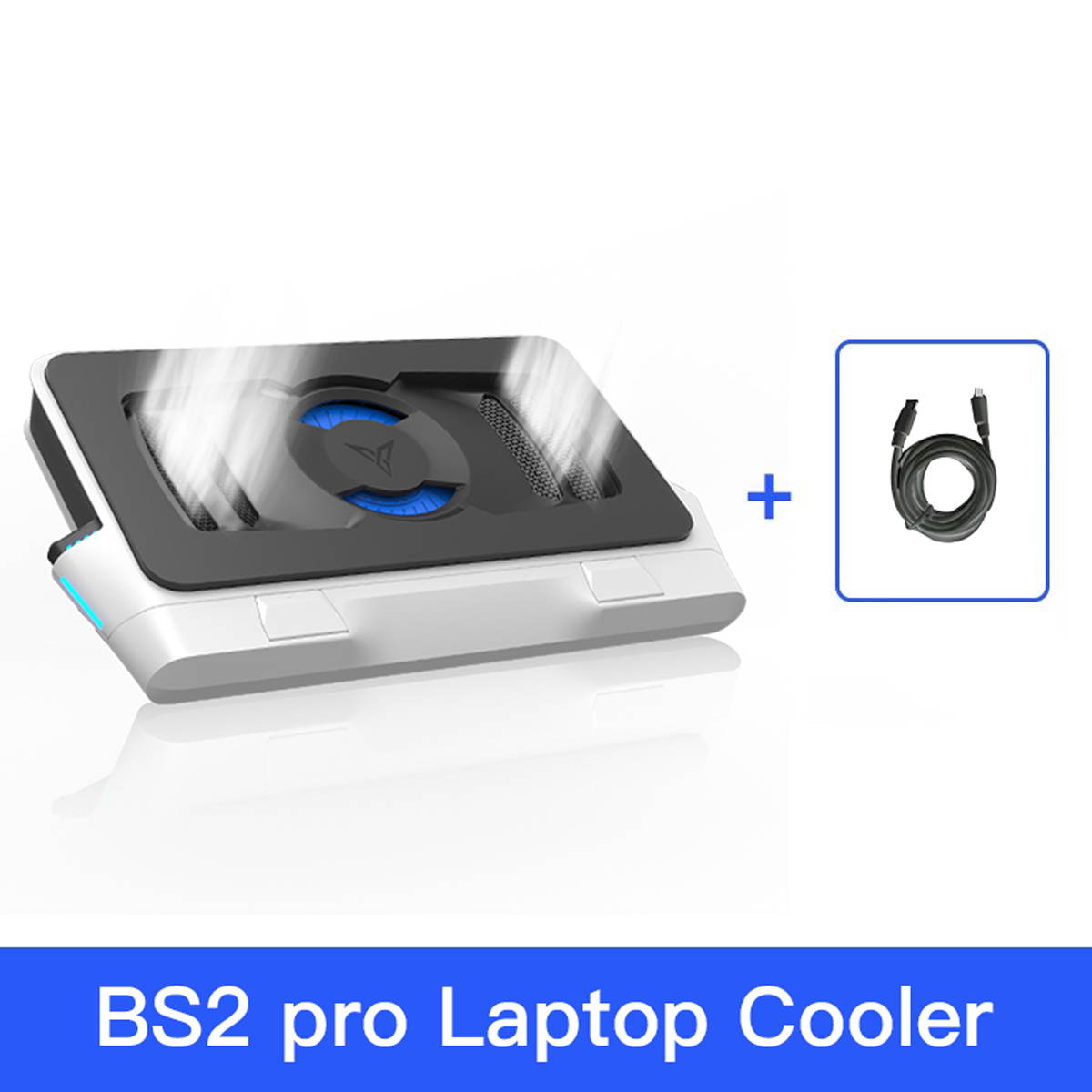 Flydigi BS2/BS2 pro مبرد الكمبيوتر المحمول تجاوز ضغط الهواء المزدوج الحد من الضوضاء ذكي متغير التردد قوس الكمبيوتر